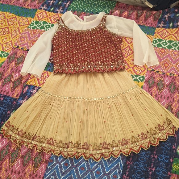 Babe's Studio three piece girls outfit from India